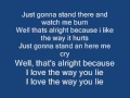 love the way you lie-mashup with lyrics 