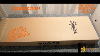 Video thumbnail for Squier Bullet Stratocaster HSS Unboxing in 2021 - One Clear Flaw in Finish...Do You Notice It? by Guitarist Next Door