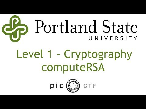 PicoCTF 2017 - computeRSA Walkthrough