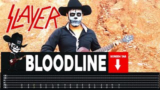 【SLAYER】[ Bloodline ] cover by Masuka | LESSON | GUITAR TAB