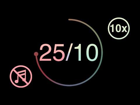 25/10 - Pomodoro - 25 minute timer with 10 minute breaks - Dark Pastel