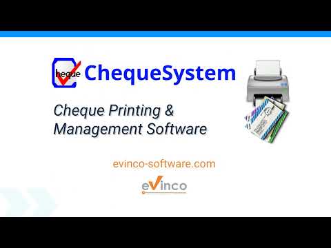 Introducing ChequeSystem Cheque Printing Software