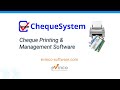Introducing ChequeSystem Cheque Printing Software