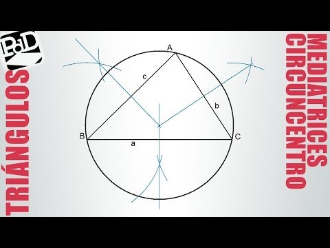 Circumcenter of a triangle (mediatrices).