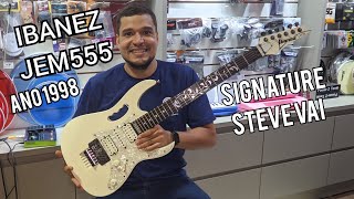 Video thumbnail for GUITARRA IBANEZ JEM555 KOREA | STEVE VAI SIGNATURE | ANO 1998 by Estevão Dourado