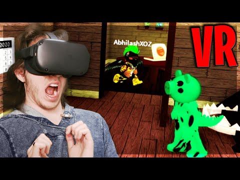 Playing PIGGY in VR... (Roblox VR)