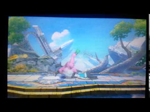 SSB4 little mac falling up air to footstool tech
