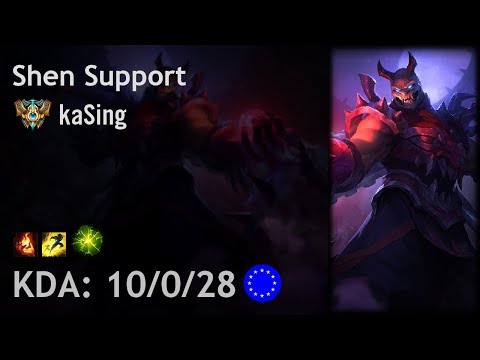 Shen Support vs Xerath - kaSing - EUW Challenger Patch 7.24
