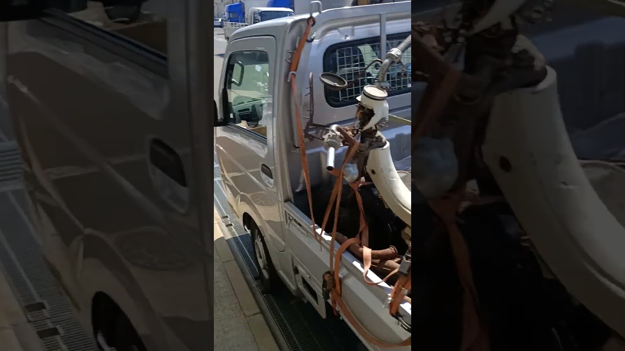 喜多自動車塗装さんに！二回目のバイク貰いました