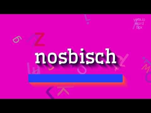 How to say "nosbisch"! (High Quality Voices)