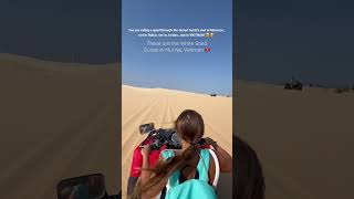 RIDING A QUAD ON THE SAND DUNES OF MUI NE, VIETNAM 🇻🇳 #vietnam #desert #quad #travelblogger #asia