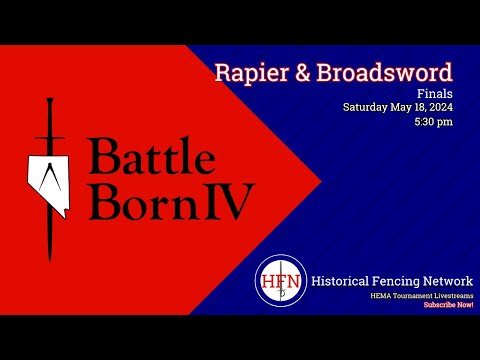 Rapier and Broadsword Finals @ Battle Born Blades IV