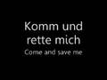 Tokio Hotel -- Rette Mich Lyrics w/ Translation 