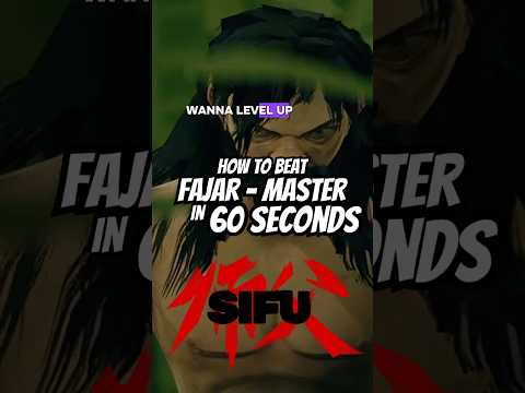 How to beat Fajar on Master difficulty in 60 seconds #sifu #master #fajar #sloclap #gamingguide