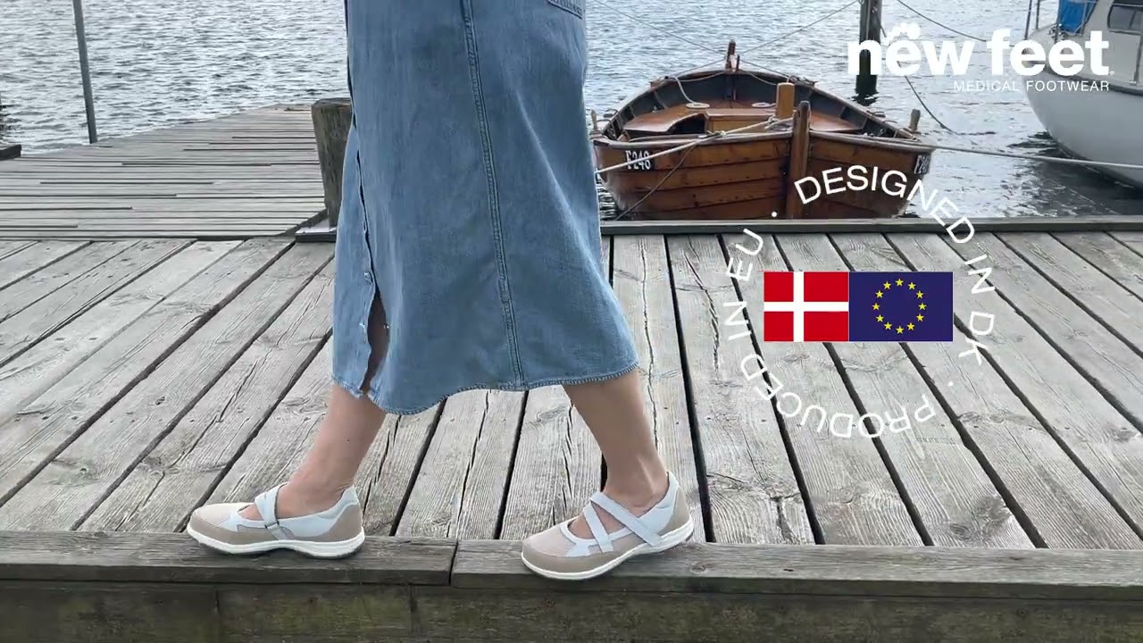 Ballerina med en stödjande kardborrerem