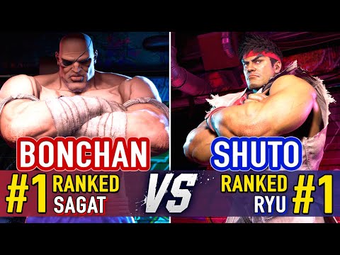 SF6 🤜 Bonchan (#1 Ranked Sagat) vs Shuto (#1 Ranked Ryu) 🤛 Street Fighter 6 High Level Gameplay