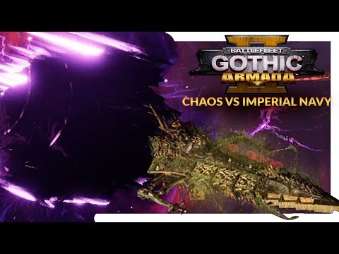 BATTLEFLEET GOTHIC ARMADA 2 | Chaos vs Imperial Navy (1v1 Gameplay Ranked Battle 42)