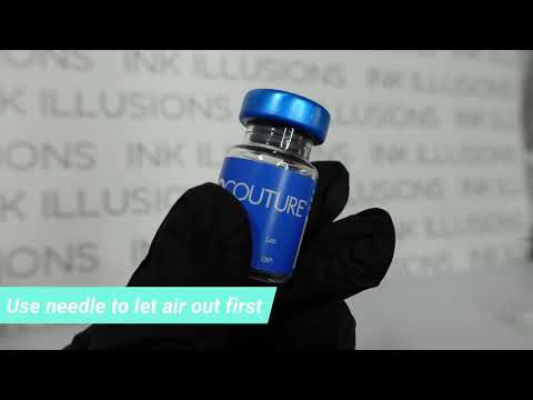 BoCouture reconstitution of 50unit vial with 1.25ml TorBac saline solution