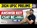 Complete Analysis Of CSAT Reading Comprehension Questions From UPSC Prelims CSAT 2024 CSAT Cut Off