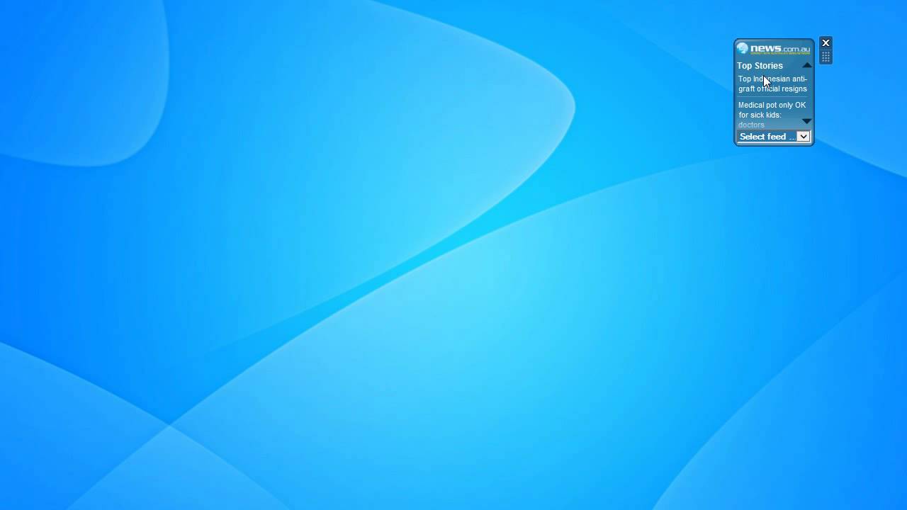 NEWS.Com.Au RSS Reader Gadget for Windows 7