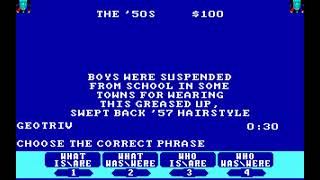 DOS Game:  Jeopardy! 2nd Edition (1990 GameTek, Inc.)