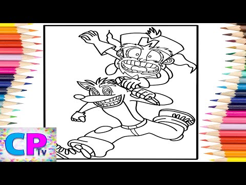 Crash Bandicoot Runs Away Coloring Pages/Marin Hoxha & Caravn - Eternal [NCS Release]