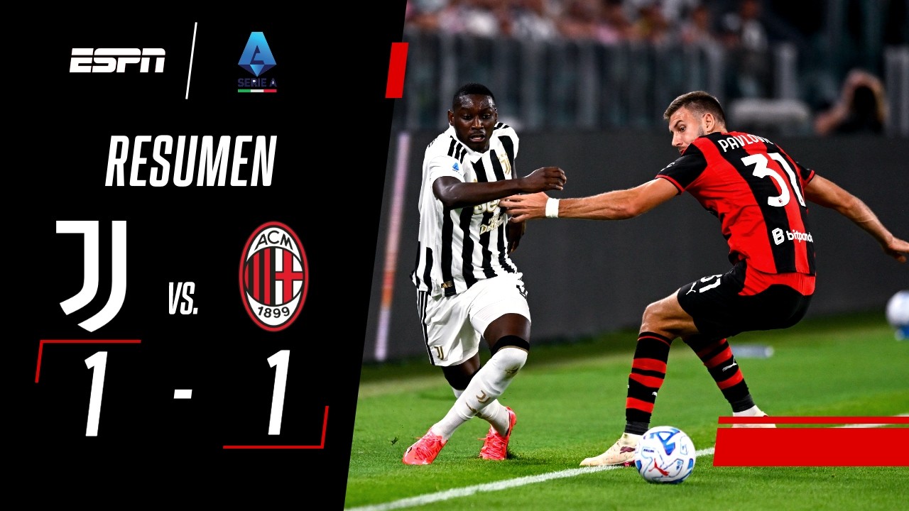 GATTI LE ARRUINÓ LA FIESTA AL MILAN Y RESCATÓ UN PUNTAZO | Juventus 1-1 AC Milan | RESUMEN