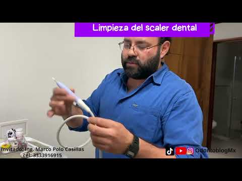 Limpieza de scaler dental