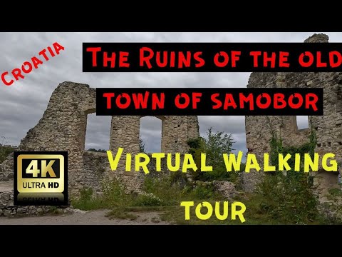 Virtual walking tour - The ruins of the old town of Samobor, Croatia.