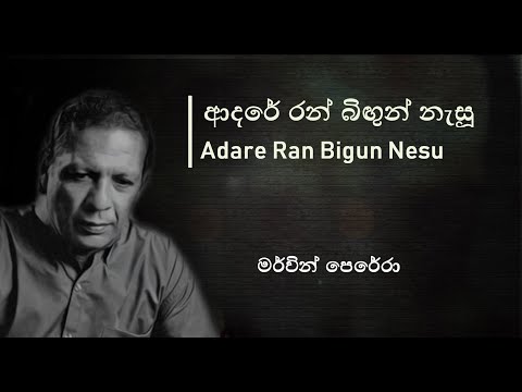 Adare Ran Bigun lyrics - ආදරේ රන් බිඟුන් නැසූ - මර්වින් පෙරේරා