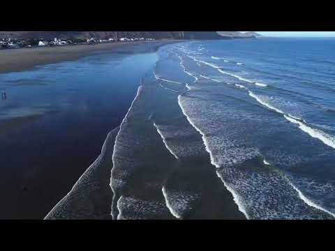 La playa de Rada Tilly