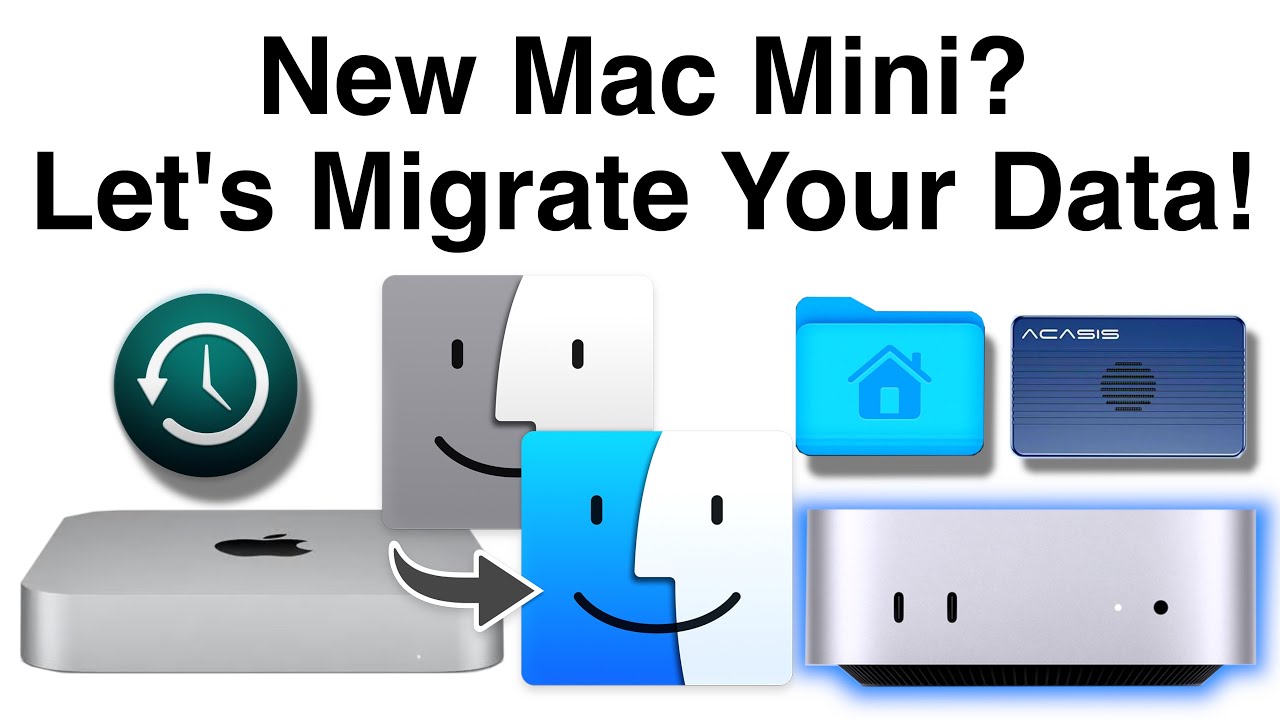 New Mac Mini? How to Migrate your Data to your external Home folder.