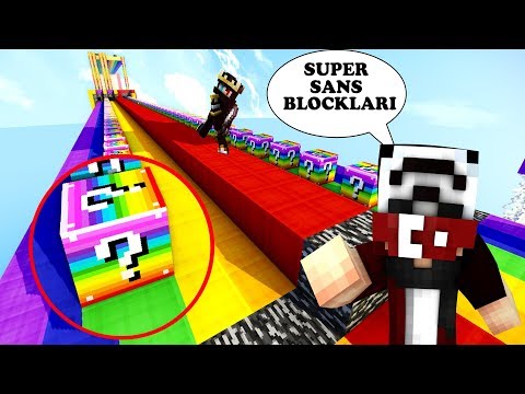 RENGARENK ŞANS BLOCK YARIŞI..!! [ MİNECRAFT RAİNBOW LUCKY BLOCK ]