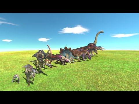 All dinosaur vs x2 all faction-Animal Revolt Battle Simulator