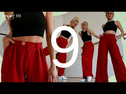 Project 333 Ep. 9: I'm FINALLY sewing myself trendy wide-leg pants! 🥳