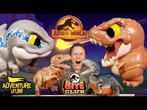 Jurassic World Dominion & Park REAL FX Baby T.REX & Baby BLUE Animatronic Dinosaur Toys!