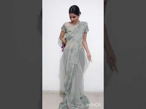 Net saree Draping #shorts #stylingtipsntricks