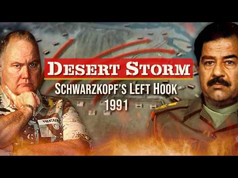 Schwarzkopf Crushes Saddam's Million-Man Army In 4 Days! - Desert Storm's Left Hook