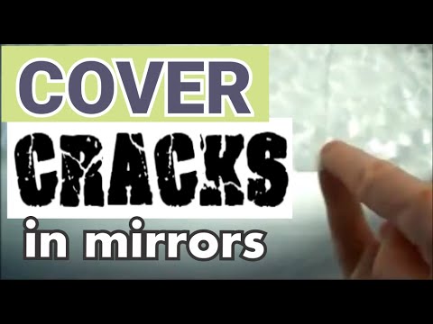 Covering Cracks in a Mirrored Door