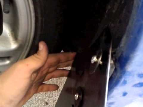 How to install Rally Armor mud flaps on a 2002 Subaru WRX