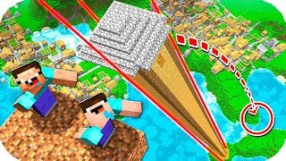 NOOB VS CASA MAS ALTA DE MINECRAFT QUE TENDRÁ ADENTRO? 100% SEGURA