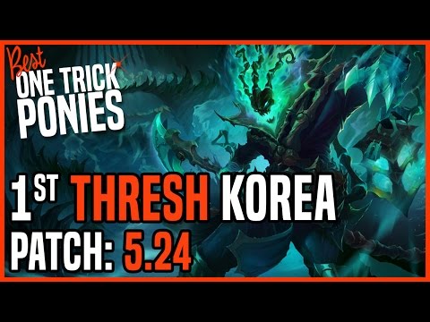 Best Thresh Support OTP - Ranked Master KR Patch 5.24 - 12/26/15