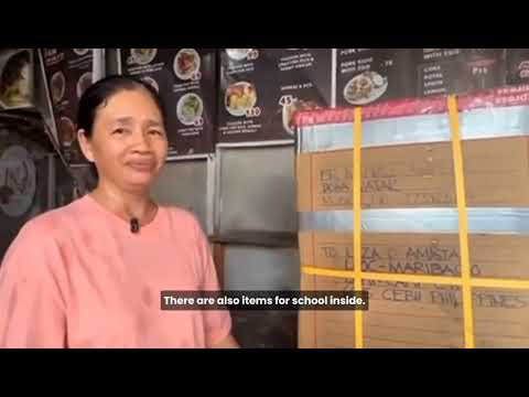 Liza Amistad of Lapu-Lapu City, Cebu finally received her balikbayan box