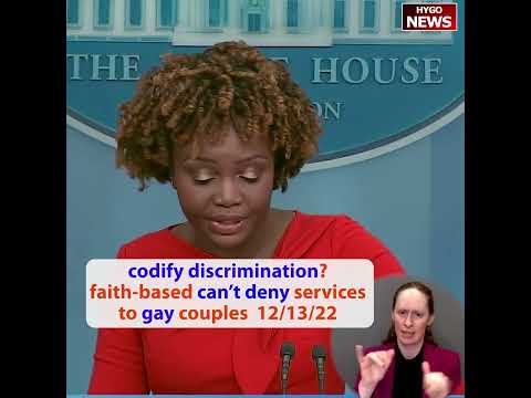 Q: Codify discrimination? faith-based can't deny services to gay couples A: strong protections
