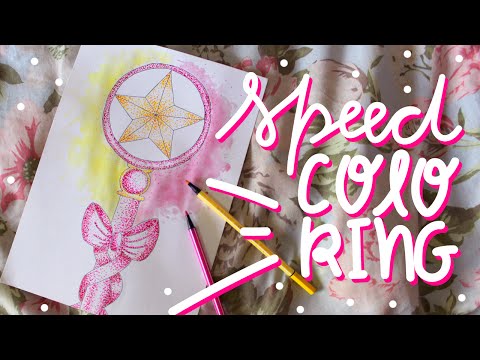 COLORINDO COM PONTILHISMO - SAKURA CARD CAPTORS | ARTE NO ÓCIO