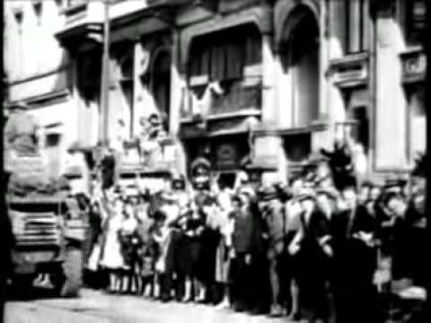 Allies Liberate Brussels   Newsreel 1944