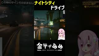 ナイトシティドライブを楽しむ金平あめ