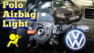 VW POLO Airbag Warning Light On. Clock Spring Slip Ring Replacement