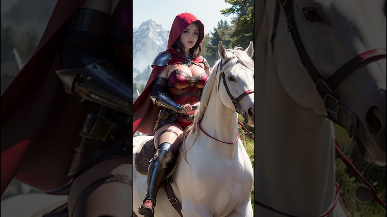 AI ART riding horse Stable Diffusion fantasy armor lookbook#aiart #AI ART#ailookbook