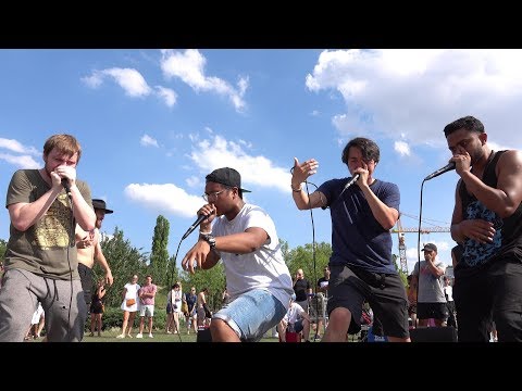 @TheBeatboxHouse (@NaPoMBeatbox , Chris Celiz, Amit Bhowmick, @gvsbeatbox K-POM Spiderhorse)